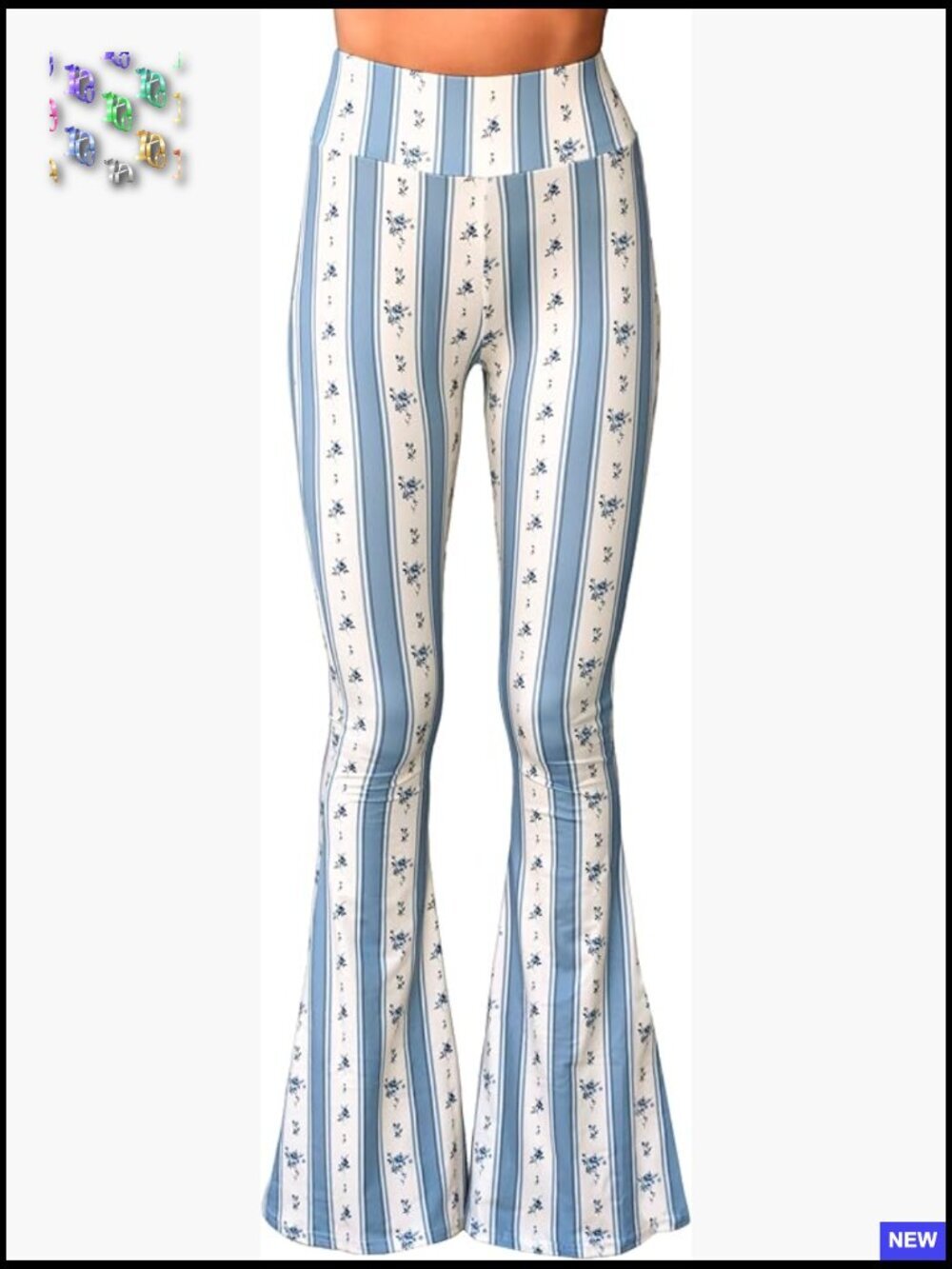High Waist Flare Bell Bottom Lounge Yoga Pants Boho 70s Stretch